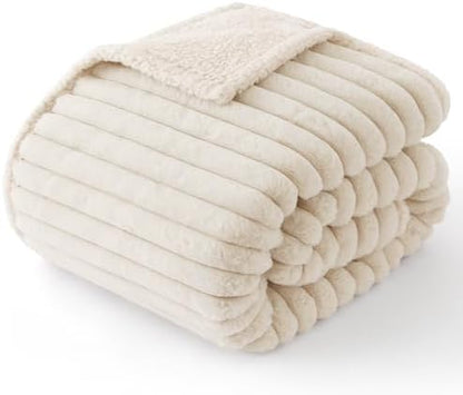 Bedsure ComfyFleece™ Waterproof Dog Blankets for Small Dogs,25x35 Cream