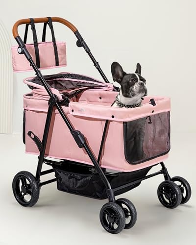 Dog Stroller for Large & Medium Dogs (20–132 lbs), for 2 Small Dogs