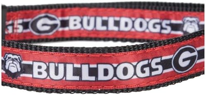 Pets First Collegiate PET Collar New Version Georgia Bulldogs Dog Collar, Size Medium. Best Sports Team Color for Dogs & Cats. A Shiny & Colorful Dog & Cat Collar Licensed by The NCAA
