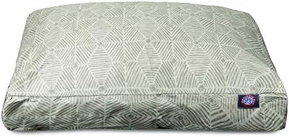 Majestic Pet Rectangular Dog Bed, Medium, 36x29x4 in, Washable, Beige