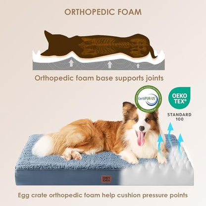 EHEYCIGA Orthopedic Dog Bed Medium with Removable Washable Cover, 30x20