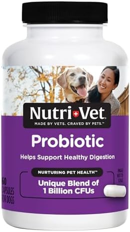 Nutri-Vet Probiotics for Dogs, Dog Probiotics, Immune Health, 60 Count