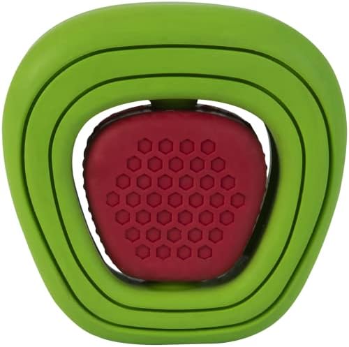 JW CHEW-EE Dental Dog Chew Toy; Cleans Your Pet's Teeth and Gums As They Play; Add Their Favorite Flavors, Apple Core (Pack of 2)