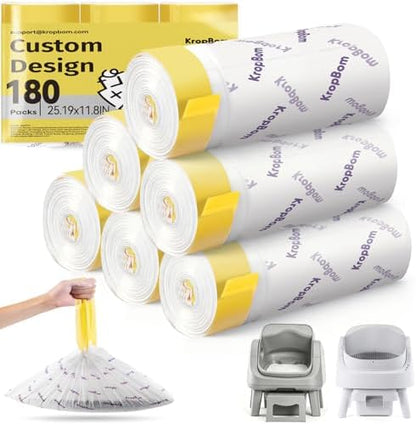 180 Count Cat Litter Box Bags Compatible with PetPivot AutoScooper 11/12