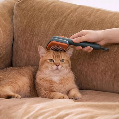 Cat Brushes for Indoor Cat，Pet Steam Brush for Dog Cats Grooming Kit Supplies Hair Grooming for Long Short Hair Cats Dogs