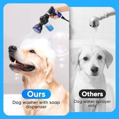 Dog Shower Attachment Water Hose Nozzle Sprayer Set
