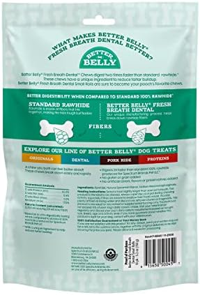 Better Belly Fresh Breath Roll Small Highly Digestible Dog Treats, 10 Count