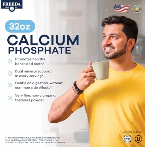 Freeda Calcium Phosphate Powder Mineral Supplement - 32 oz