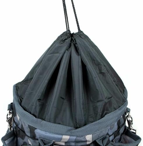 Jeffers Poplar Head Grooming Bag – Horse Grooming Organizer Tote with Pockets for Brushes, Tools, Clippers, Shampoo, Detangler – Stable Barn Kit Carrier for Horses, Pets, Livestock, Urban Camo