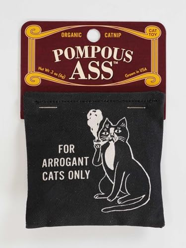 Blue Q Catnip - Cute Cat Toys for Biting with Funny Graphics - Pompous.