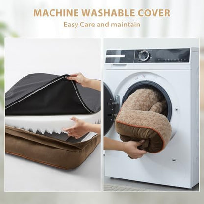 BFPETHOME Orthopedic Washable Dog Bed, Sleeping Couch for Large Senior Dogs