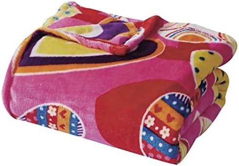 Valerian Luxury Velvet Super Soft Light Weight Blanket Prints Fleece Throw - All Year Round Home Decor, Fuzzy Warm and Cozy Throws, Couch and Gift, 50 x 60inch, Valentina Heart