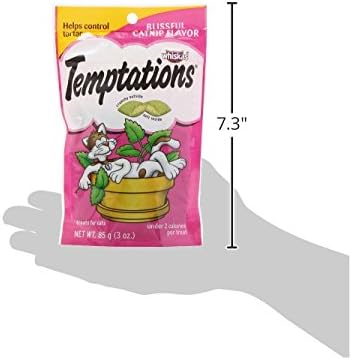 Temptations Classic Crunchy Cat Treats, Blissful Catnip, 3 oz, 12 Pack