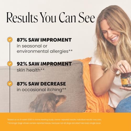 Pet Honesty Dog Allergy Chews for Itch & Allergy Relief, Salmon, 180ct
