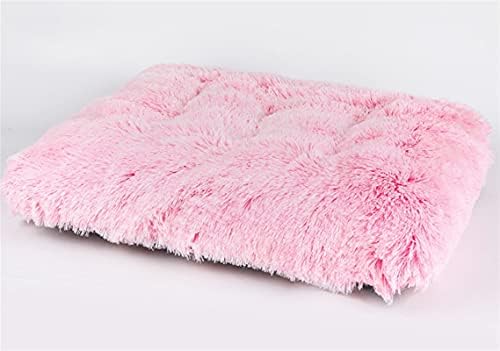 Long Plush Calming Pet Bed Cuddler Pet Bed Gradient Pink L