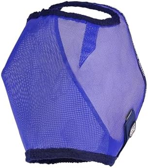 Harrison Howard All-Round Mesh Horse Fly Mask UV Protective with Fleece-Padded Edging Deep Navy S