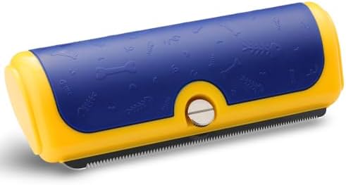Dog Brush for Shedding, Blue and Yellow