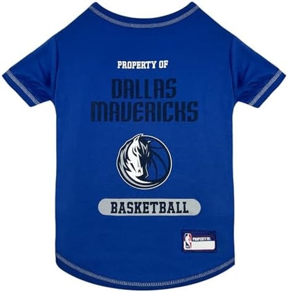 Pets First NBA Licensed Hoodies & T-Shirt for Dogs & Cats, Dallas Mavericks, Large