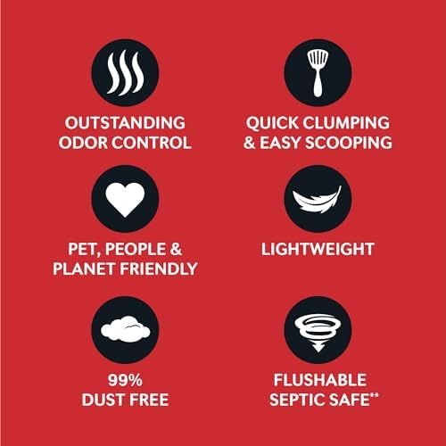 World's Best Cat Litter Multiple Cat, Unscented, Odor Control, 32 lb Bag