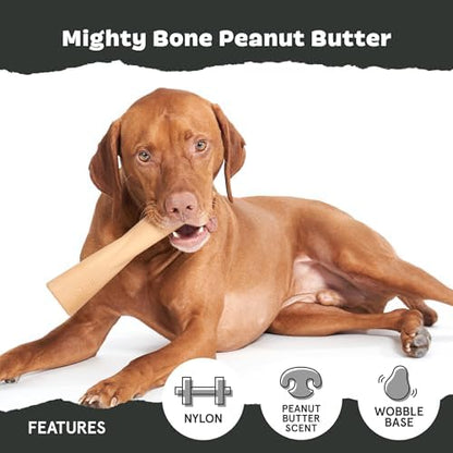 BarkBox Peanut Butter Bone Super Chewer - Toy for Large Dogs