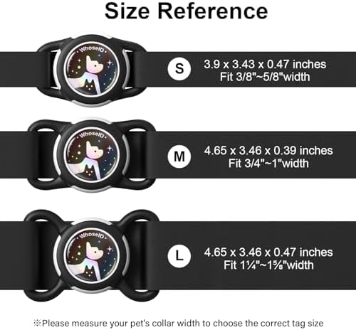 Waterproof AirTag Holder for Dog Collar, Soft Slide-On Dog AirTag Holder