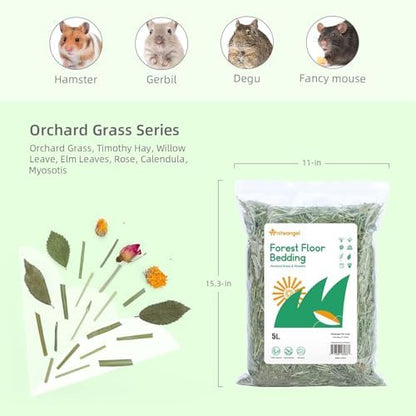 Niteangel Natural & Soft Hamster Bedding Mate: Air-Dried Flowers & Grass