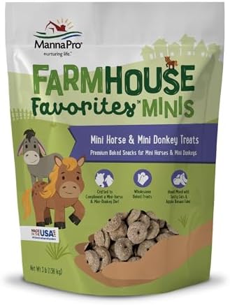 Manna Pro Farmhouse Favorites Mini Horse & Donkey Treats, 3 lb Bag