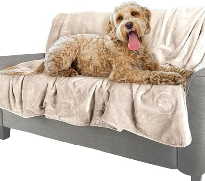 PETMAKER Dog Blanket, Cream, 80” x 100”