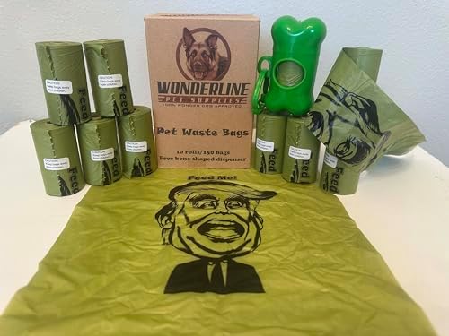 Wonderline Donald Trump Politi-poo Dog Cat Pet Poop Waste Bag Gift Set