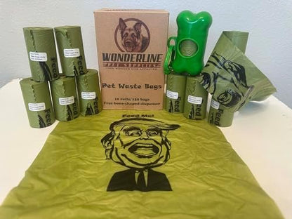Wonderline Donald Trump Politi-poo Dog Cat Pet Poop Waste Bag Gift Set