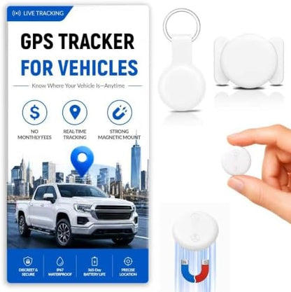 Mini Hidden GPS Tracker for Vehicles, Real-Time Tracking for Cars, iOS Only