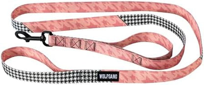 Wolfgang Heavy Duty Dog Leash, Pull-Tested to Over 800 lbs for Walking & Training, HoundsPink Print, Dual-Handle Large