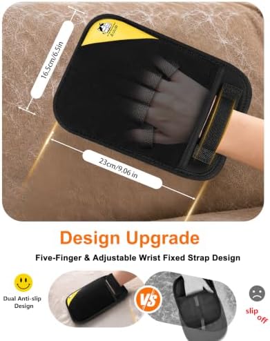Pet Hair Remover for Furniture, 2-in-1 Pet Hair Removal Glove for Cats Dogs