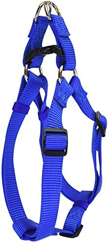 Hamilton Adjustable Nylon Step-in Dog Harness, SM 5/8" x 12-20", Blue