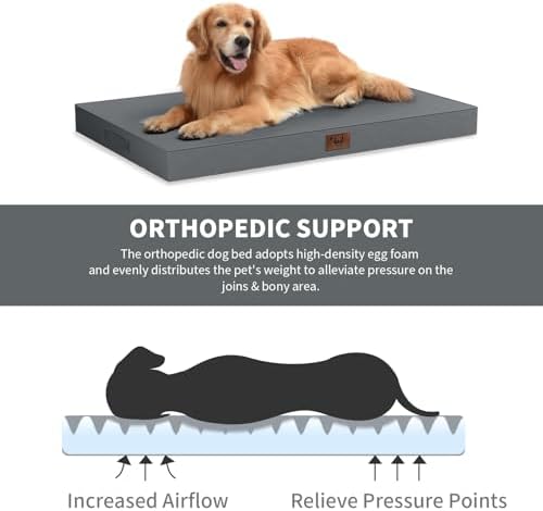 Orthopedic Waterproof Dog Bed for Small Dogs and Cats