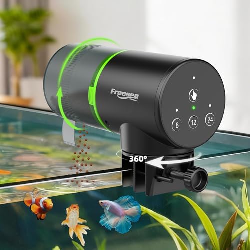 Freesea Automatic Fish Feeder for Aquarium: One-Touch Easy Setup & 3 Timers