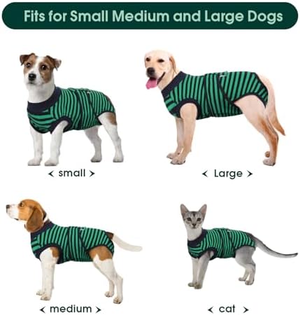 Kuoser Recovery Suit for Dogs Cats, Soft Dog Surgery Suit Female Male Spay