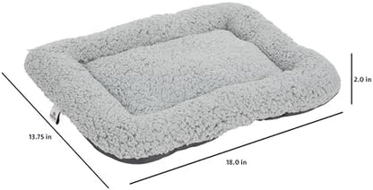 SportPet Waterproof Replacement Bed for Cat Carrier – Plush Washable Fleece Pad Fits Large & X-Large Hard-Sided Travel Cat Carriers, Crate Mat Insert for Cats, Kittens, Dogs, & Small Pets – Gray