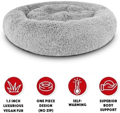 The Dog’s Bed Calming Donut Dog Bed, with Removable Zip Cover