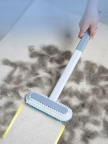 Pet Hair Remover for Furniture, 6-in-1 Dog Cat Lint Roller & Deshedding Tool Kit, Self Cleaning Slicker Brush with Comb Set, Reusable Carpet Couch Cleaner for Long Short Hair, Grooming Supplies