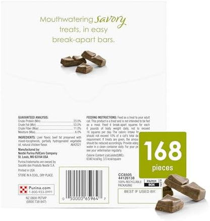 Fancy Feast Purina Limited Ingredient Cat Treats, Savory Cravings Chicken Flavor - 3 oz. Box (Pack of 2)