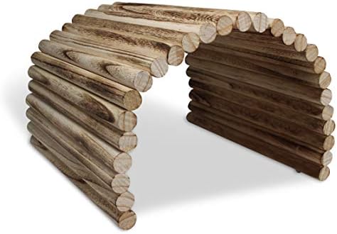 Flexible Wood Hideout - Extra Large - House, Tunnel, Ramp, Bridge, Tube for Guinea Pigs, Ferrets, Hedgehogs, Chinchillas, Small Rabbits, and Other Small Animals - Accessories, Toys, and Supplies