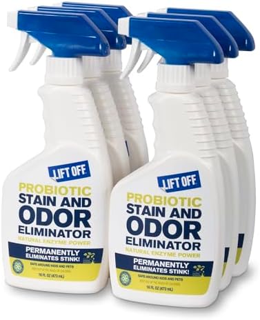 Lift Off Probiotic Stain & Odor Remover, 16 fl oz, 45006 (Pack of 6)