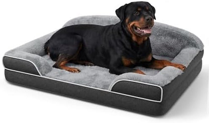 Orthopedic Dog Bed for Giant Breeds, 48"x35" XXL Large Dog Sofa Bed