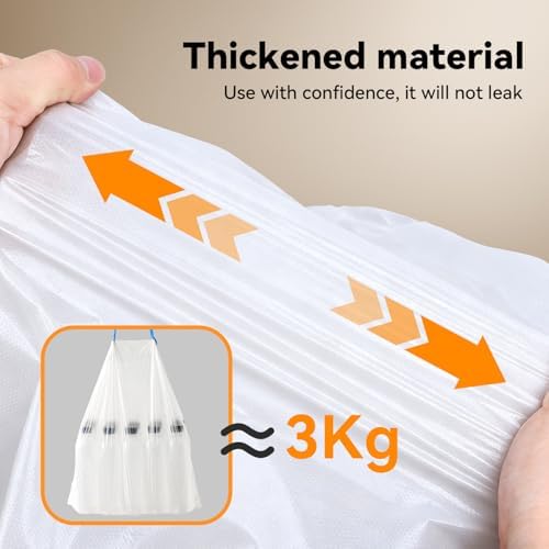 Automatic Self-Cleaning Cat Litter Box Replaced Trash Bags-3 Rolls, 60 Packs FEELNEEDY Cat Litter Box Waste Bag for 4075B