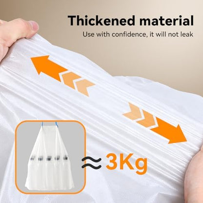 Automatic Self-Cleaning Cat Litter Box Replaced Trash Bags-3 Rolls, 60 Packs FEELNEEDY Cat Litter Box Waste Bag for 4075B
