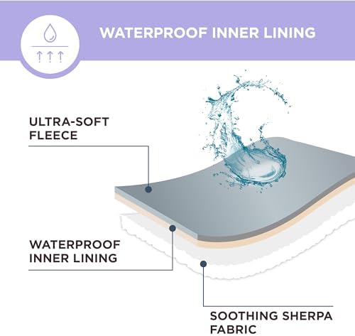 LE SURE Waterproof Blanket for Bed Cute Cozy 3D Jacquard, Twin（60x80）