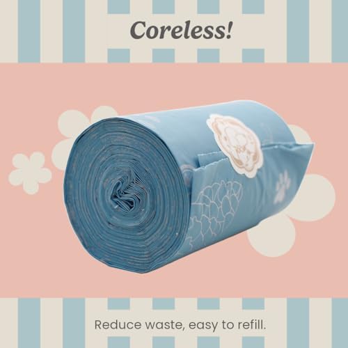 Extra Thick Plant Based Poop Bags - 2 pack, 240 bags, Blue Stone Color, Leak-Resistant Dog waste bags Unscented
