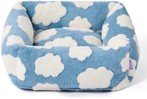 LE SURE Cute Dog Bed for Small Dogs & Cats Jacquard Washable Puppy Bed,20in
