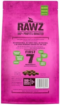 Rawzreg; Meal Free Dry Cat Food Dehydrated Chicken, Turkey Chicken Recipe (1.75 Lb)